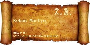 Kokas Martin névjegykártya